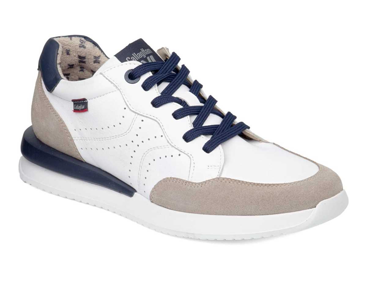 Callaghan 51107 Moses Sneakers Herre Hvide Beige Blå | CRN8793CT
