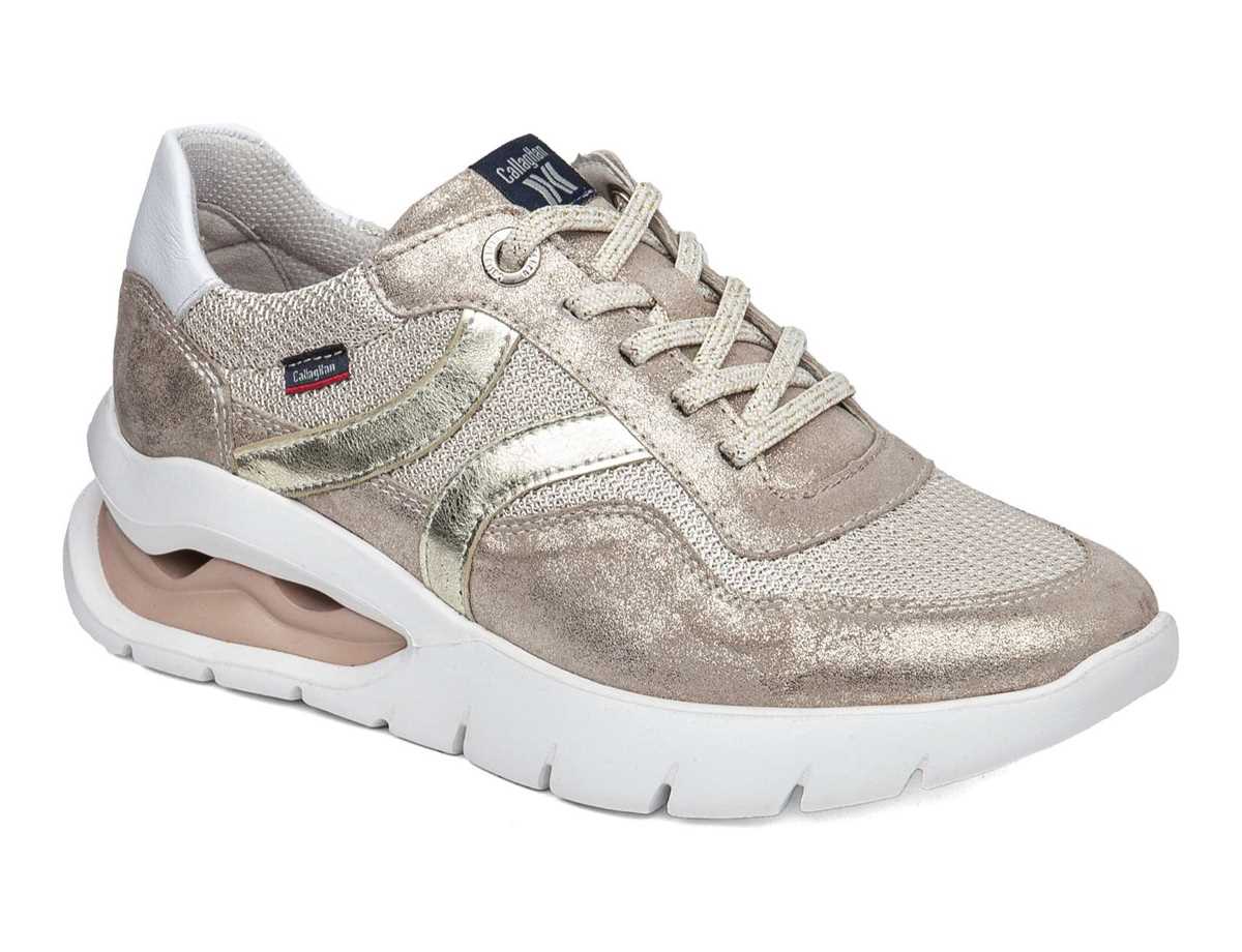 Callaghan 45812 Aria Sneakers Dame Hvide Guld Beige | FBB4153MR