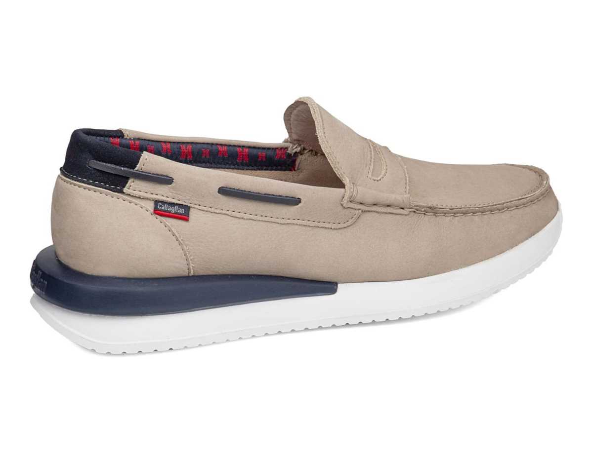 Callaghan 52101 Moses Mokkasiner Herre Beige Blå | WGA8510AQ